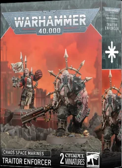 Games Workshop Warhammer 40,000 - Chaos Space Marines - Traitor Guardsmen Enforcer with Ogryn Bodyguard
