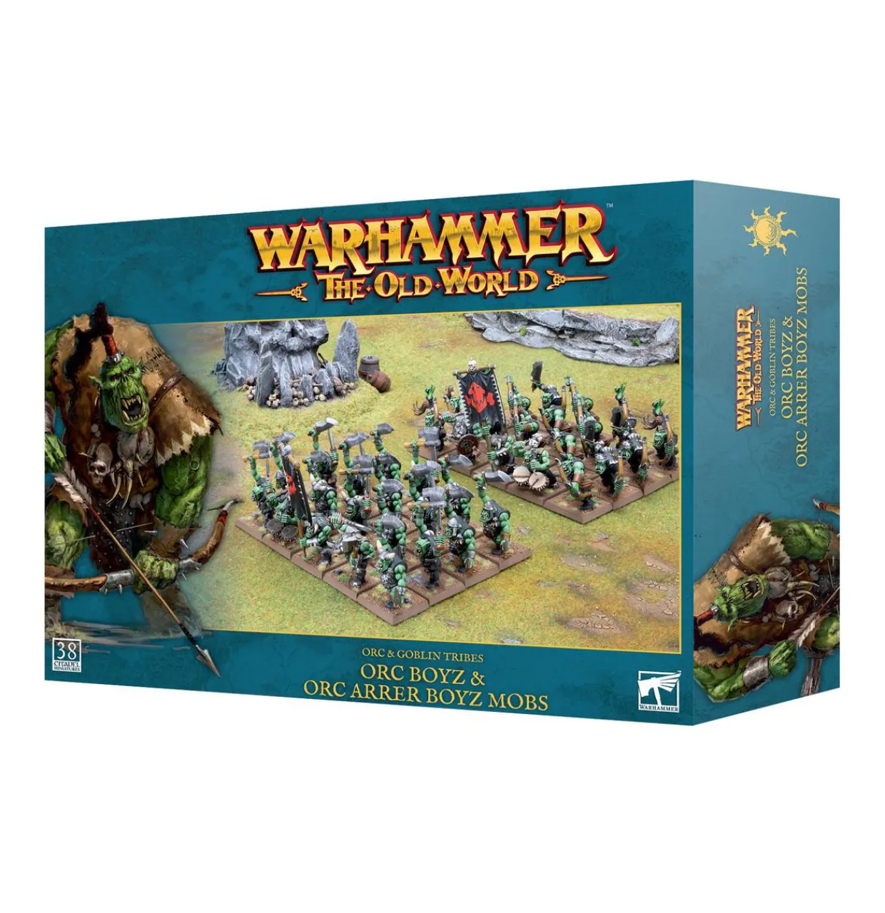 Games Workshop Warhammer The Old World - Orc & Goblin Tribes - Orc Boyz and Arrer Boyz Mob
