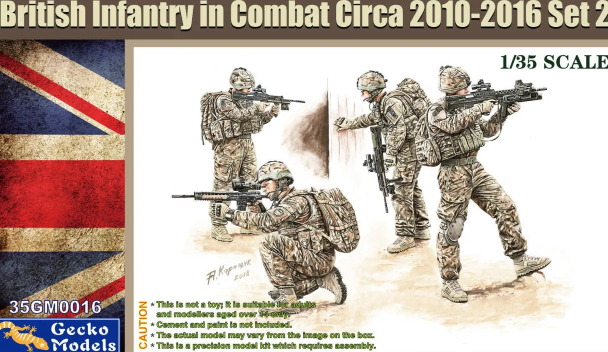 Gecko Models 1/35 British Infantry In Combat Circa 2010-2016 Set 2