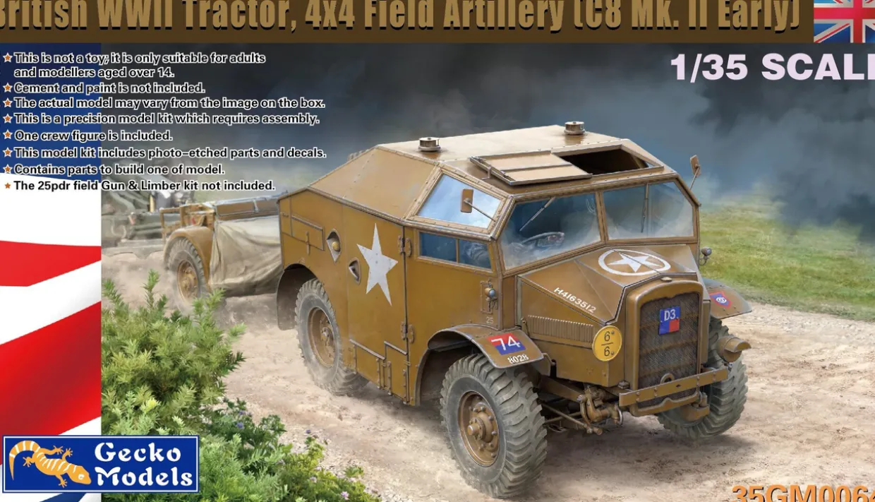 Gecko Models 1/35 Morris C8 Quad Mk.II 4x4 Early Production