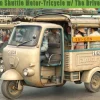 Gecko Models 1/35 60’~70’s Saigon Shuttle Motor-Tricycle w/The Driver & Passengers