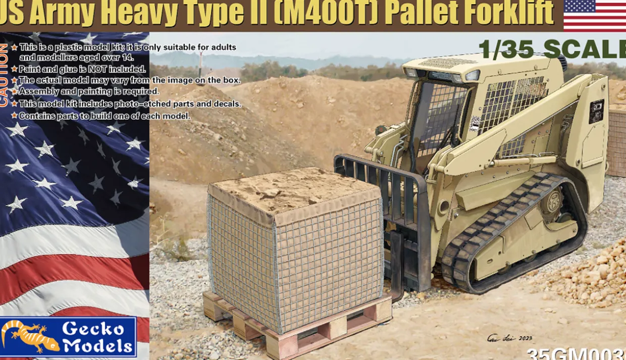 Gecko Models 1/35 US Army M400T Type II Heavy Pallet Forklift