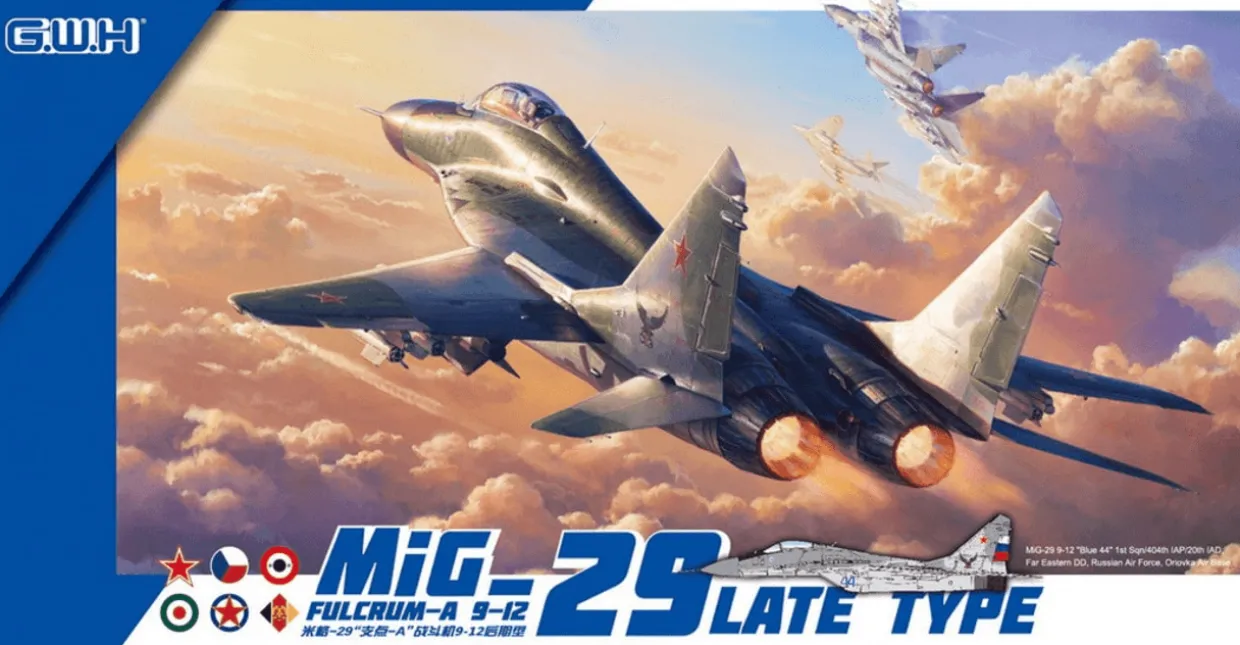 Great Wall Hobby 1/72 Mikoyan MiG-29 Product 9.12 Fulcrum A Late Production