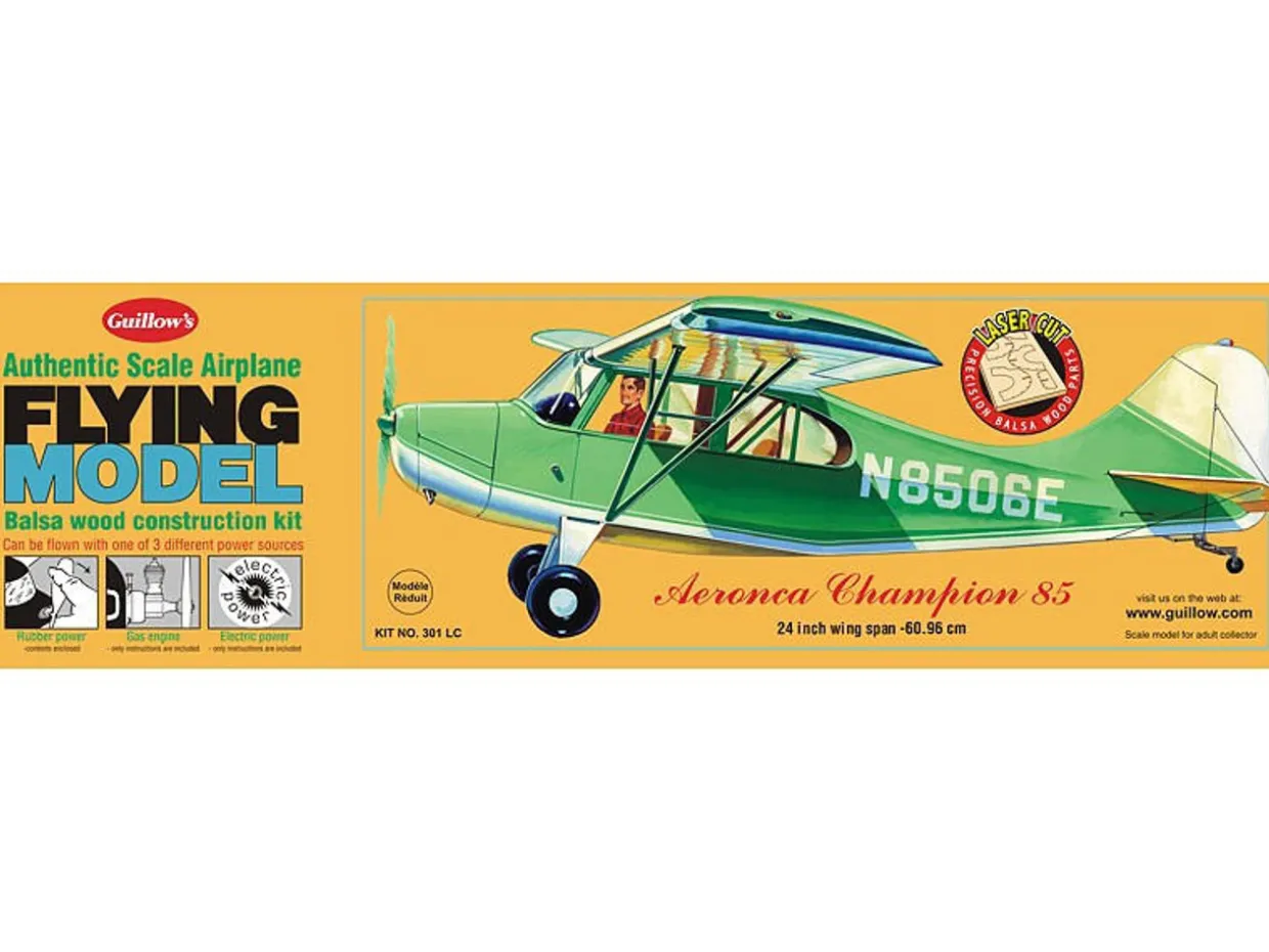 Guillow 1/18 Aeronca Champion 85 Balsa Model Kit