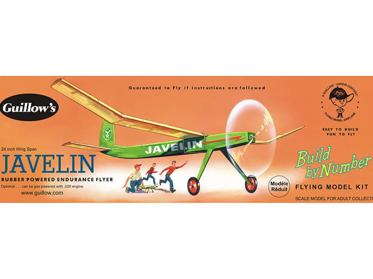 Guillow 1/32 Javelin Balsa Model Kit