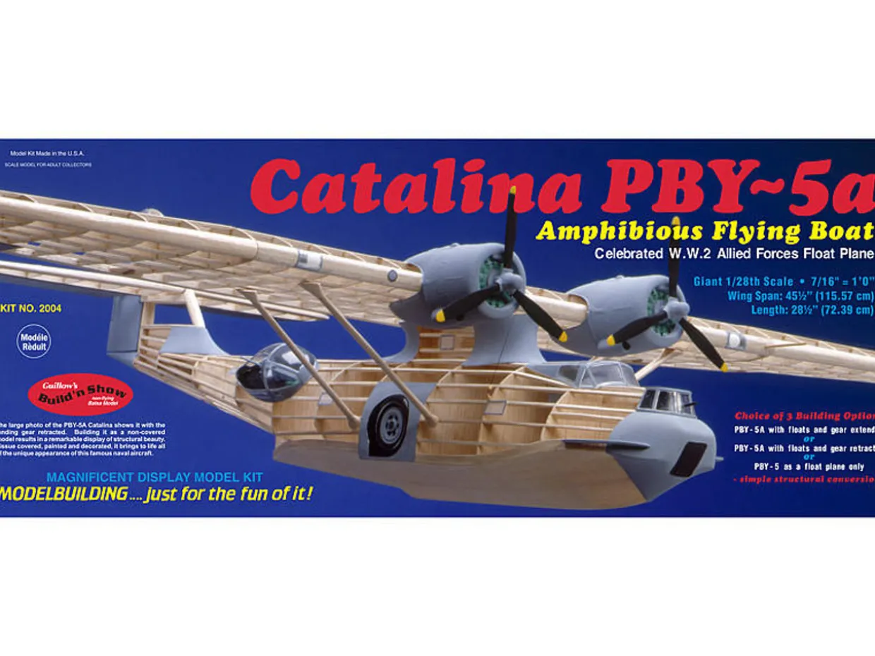 Guillow 1/28 PBY-5a Catalina Balsa Model Kit