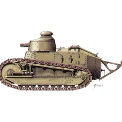 Hat Industrie 1/72 WWI French Renault FT-17 with 37mm Cannon
