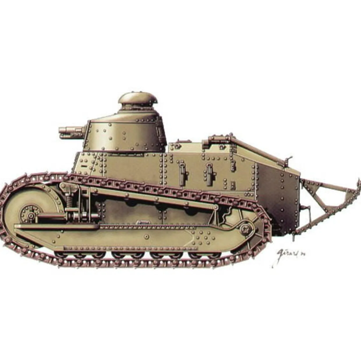 Hat Industrie 1/72 WWI French Renault FT-17 with 37mm Cannon