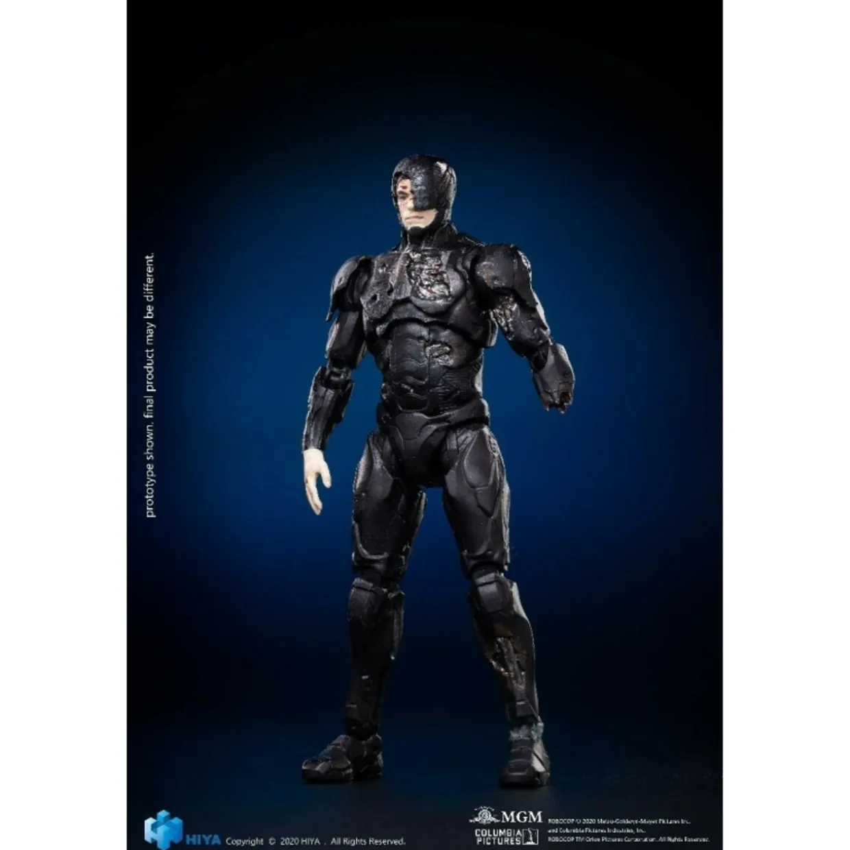 Hiya Toys 1/18 Robocop 2014 Black Version Battle Damaged