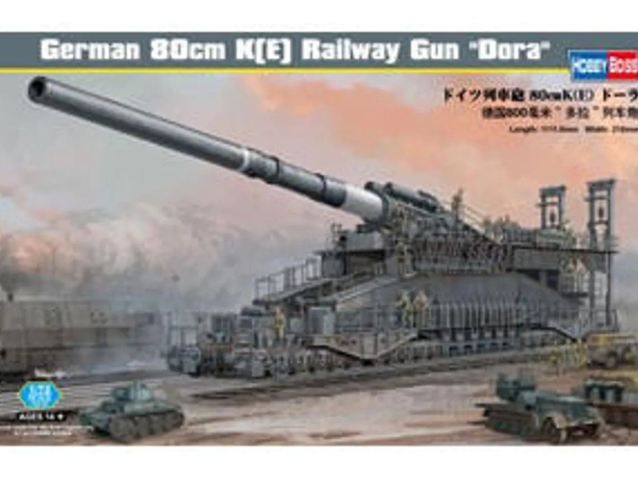Hobby Boss 1/72 Krupp 80cm K(E) Dora Railway Gun