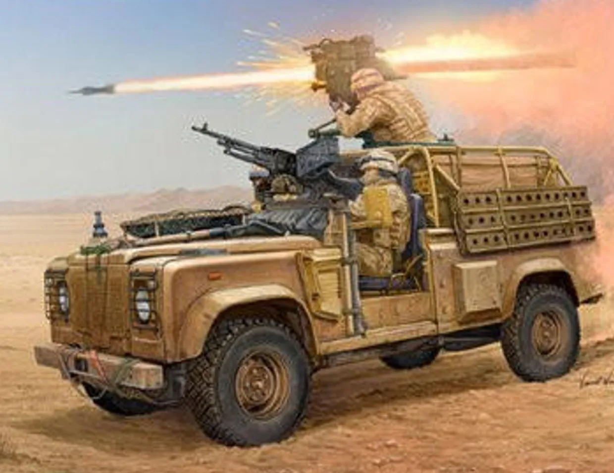 Hobby Boss 1/35 Land Rover WMIK MILAN ATGM