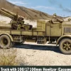 IBG Models 1/72 Lancia 3Ro Truck with 100/17 100mm Howitzer (Cassone 2)