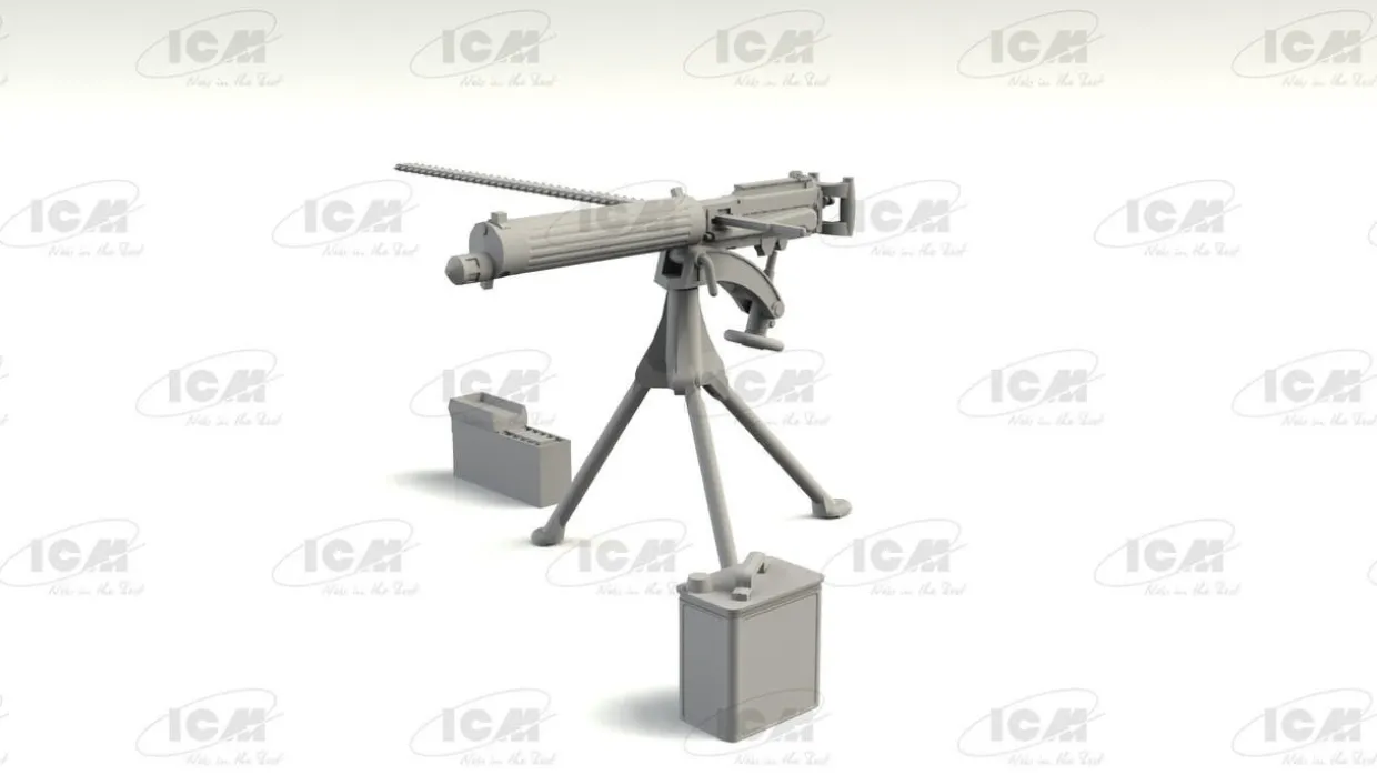 ICM 1/35 British Vickers Machine Gun Model Kit