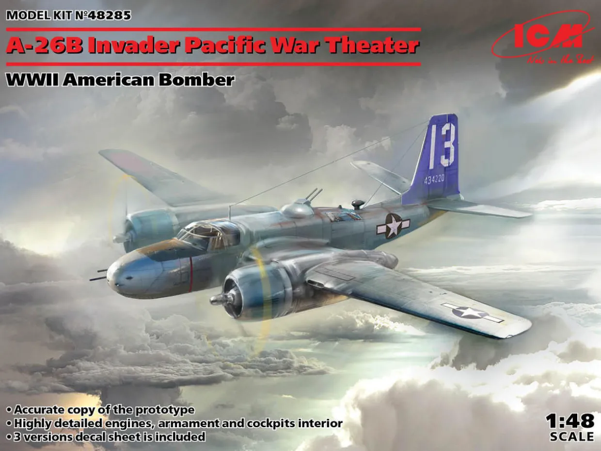 ICM 1/48 Douglas A-26B Invader Pacific Theatre Model Kit