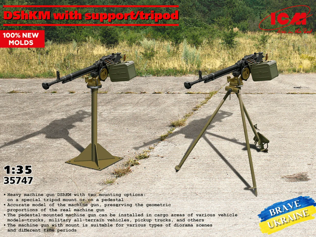 ICM 1/35 DShKM Heavy Machine Gun