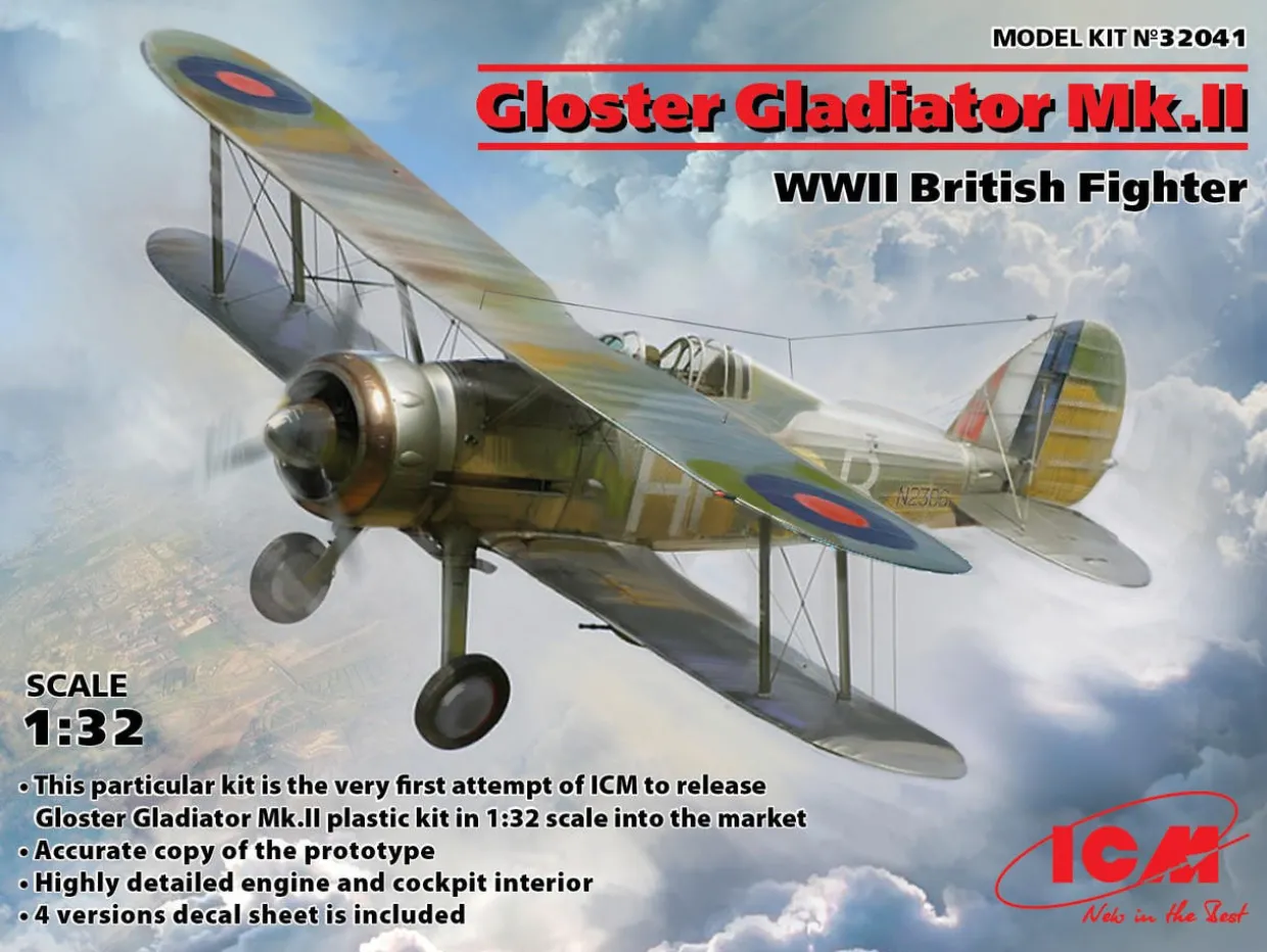 ICM 1/32 Gloster Gladiator Mk.II Model Kit