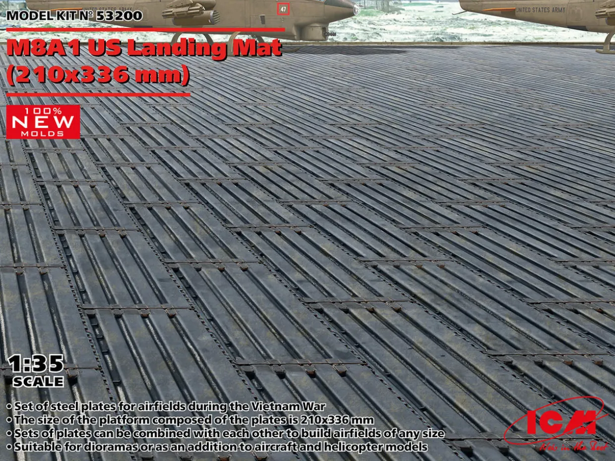 ICM 1/35 M8A1 US Landing Mat (210x336 mm)