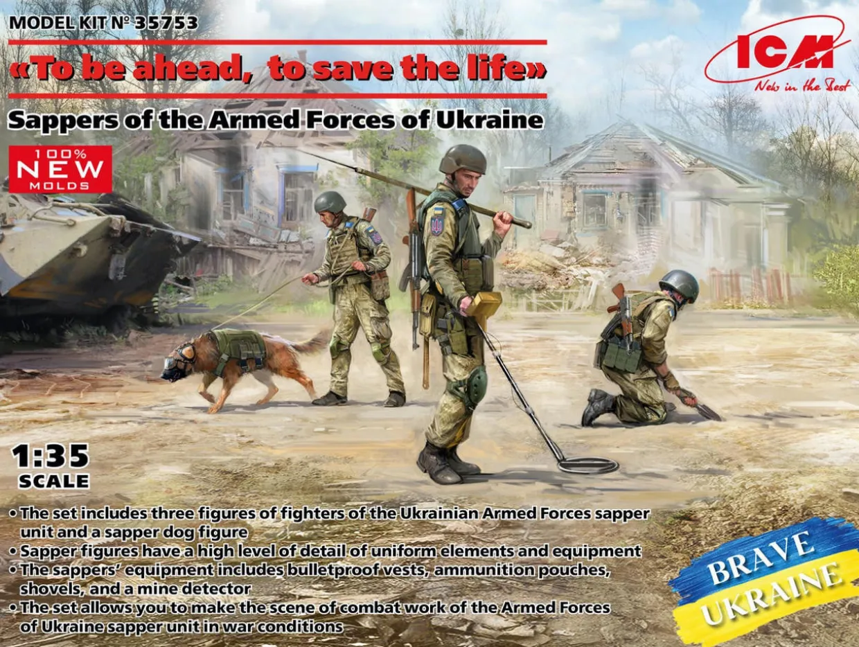 ICM 1/35 Sappers of the Armed Forces of Ukraine Model Figures