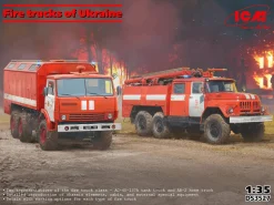 ICM 1/35 Ukrainian Fire Trucks - AC-40-137A and AR-2