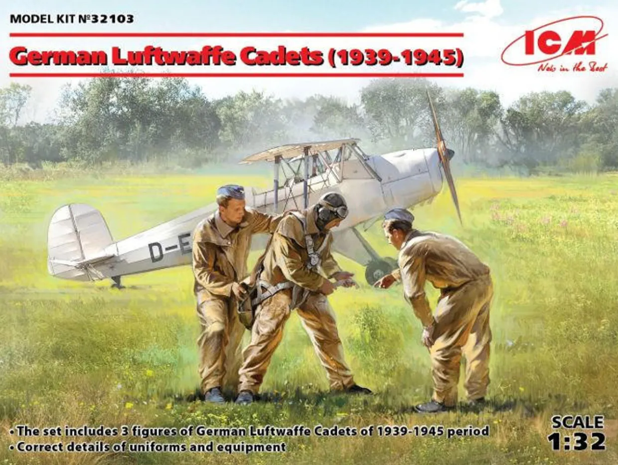 ICM 1/32 WWII German Luftwaffe Cadets 1939-1945