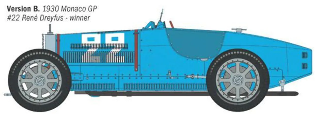 Italeri 1/12 Bugatti Type 35B - Targa Florio '28 / Monaco GP '30