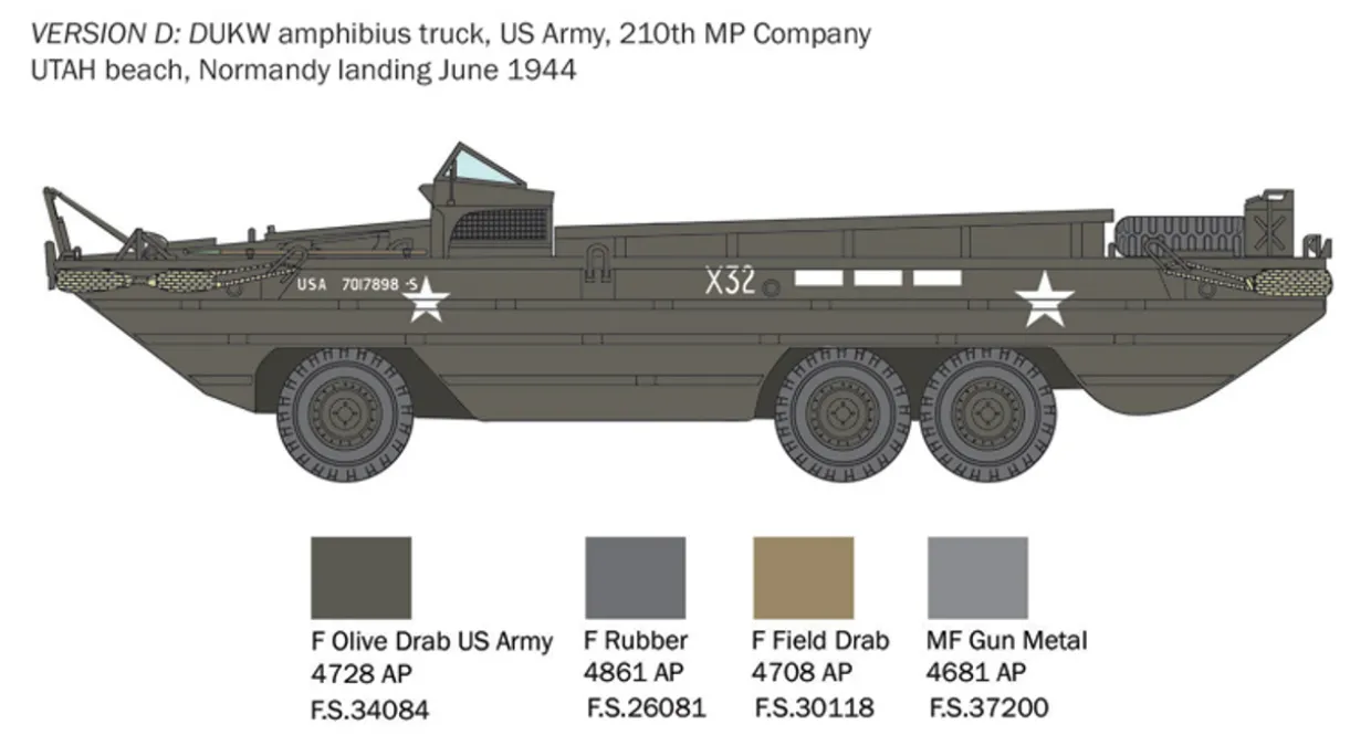 Italeri 1/35 GMC DUKW Amphibious Truck