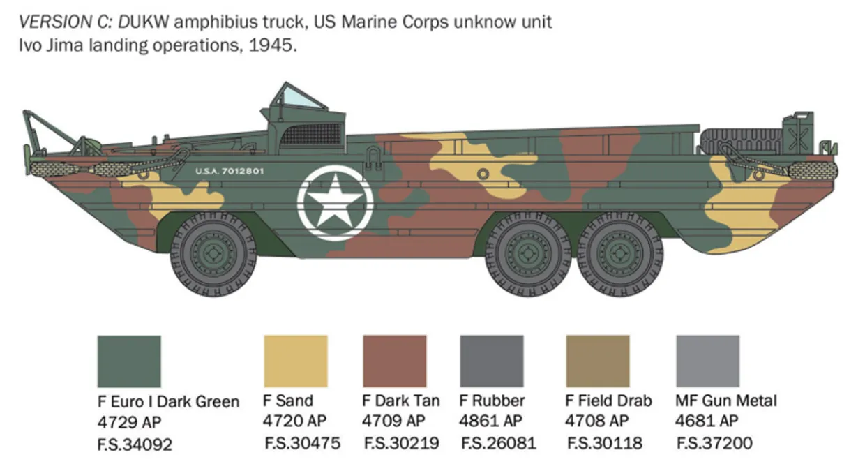 Italeri 1/35 GMC DUKW Amphibious Truck