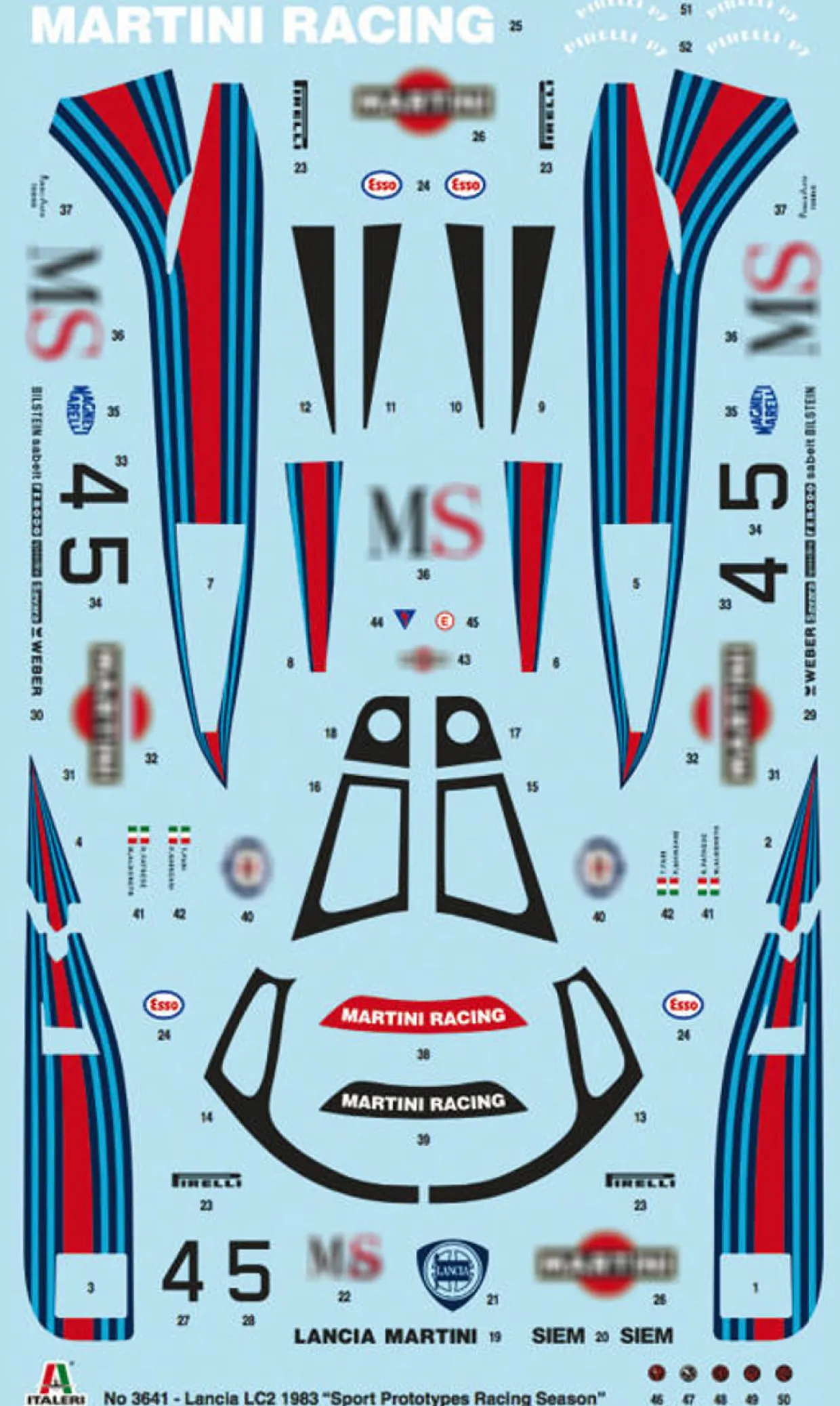 Italeri 1/24 Lancia LC2 Martini