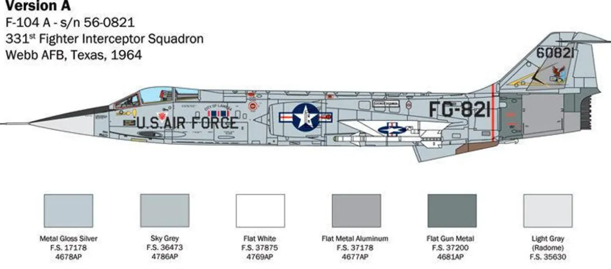 Italeri 1/32 Lockheed F-104 Starfighter A/C