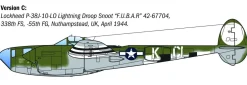 Italeri 1/48 Lockheed P-38J E.T.O. Lightning