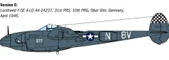 Italeri 1/48 Lockheed P-38J E.T.O. Lightning