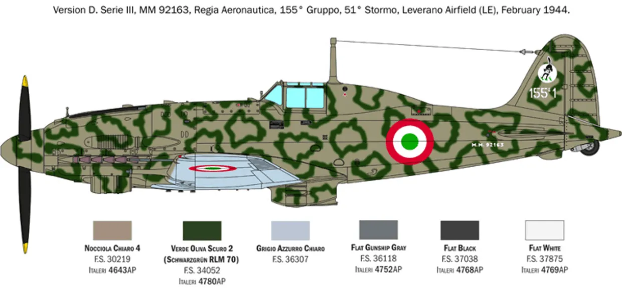Italeri 1/32 Macchi MC.205 Veltro