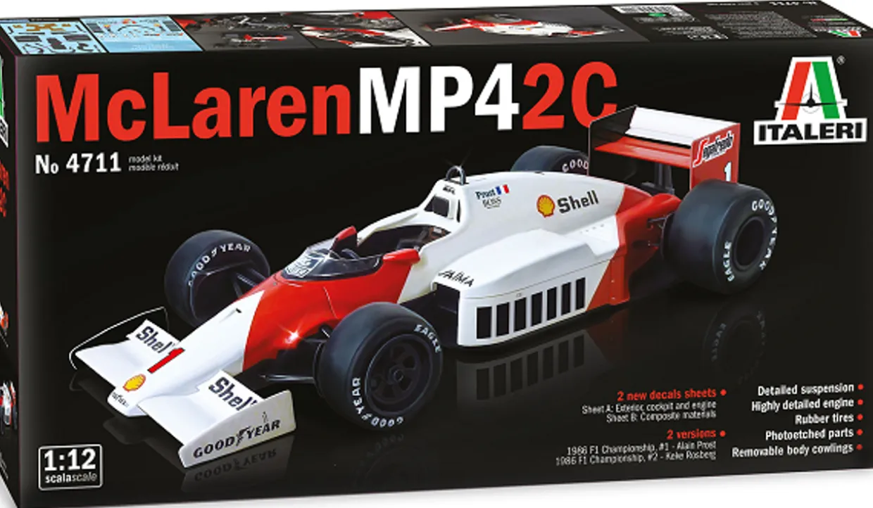 Italeri 1/12 McLaren MP4/2C Prost Rosberg