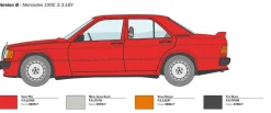 Italeri 1/24 Mercedes 190E 2.3 16V