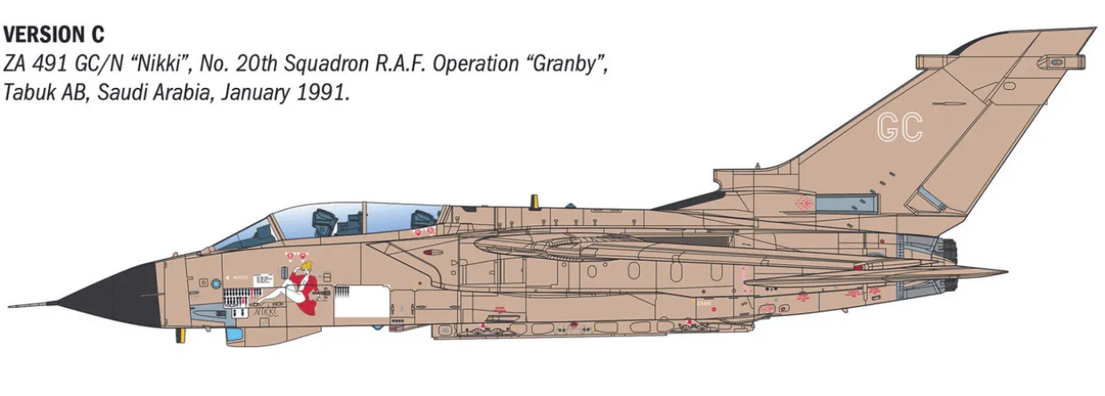 Italeri 1/32 Panavia Tornado GR.1 Desert Storm RAF
