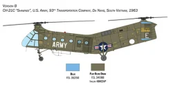Italeri 1/48 Piasecki H-21C Flying Banana GunShip Model Kit