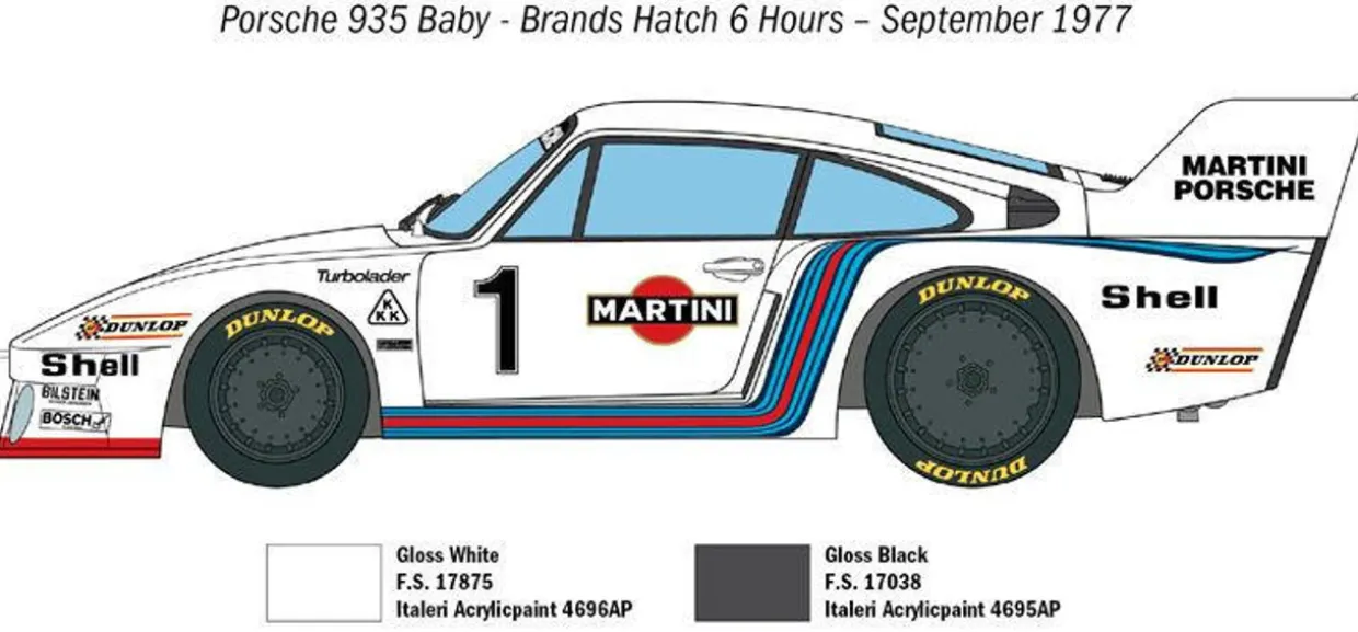 Italeri 1/24 Porsche 935 Baby