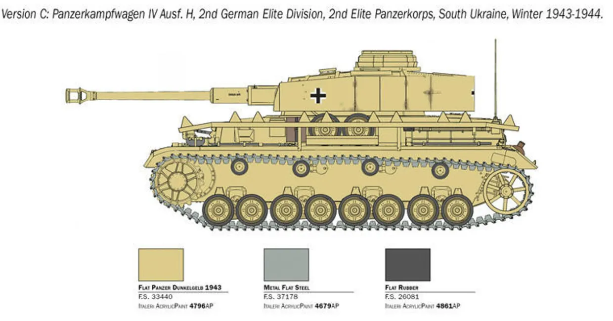 Italeri 1/35 Pz.Kpfw.IV Ausf.H Panzer IV
