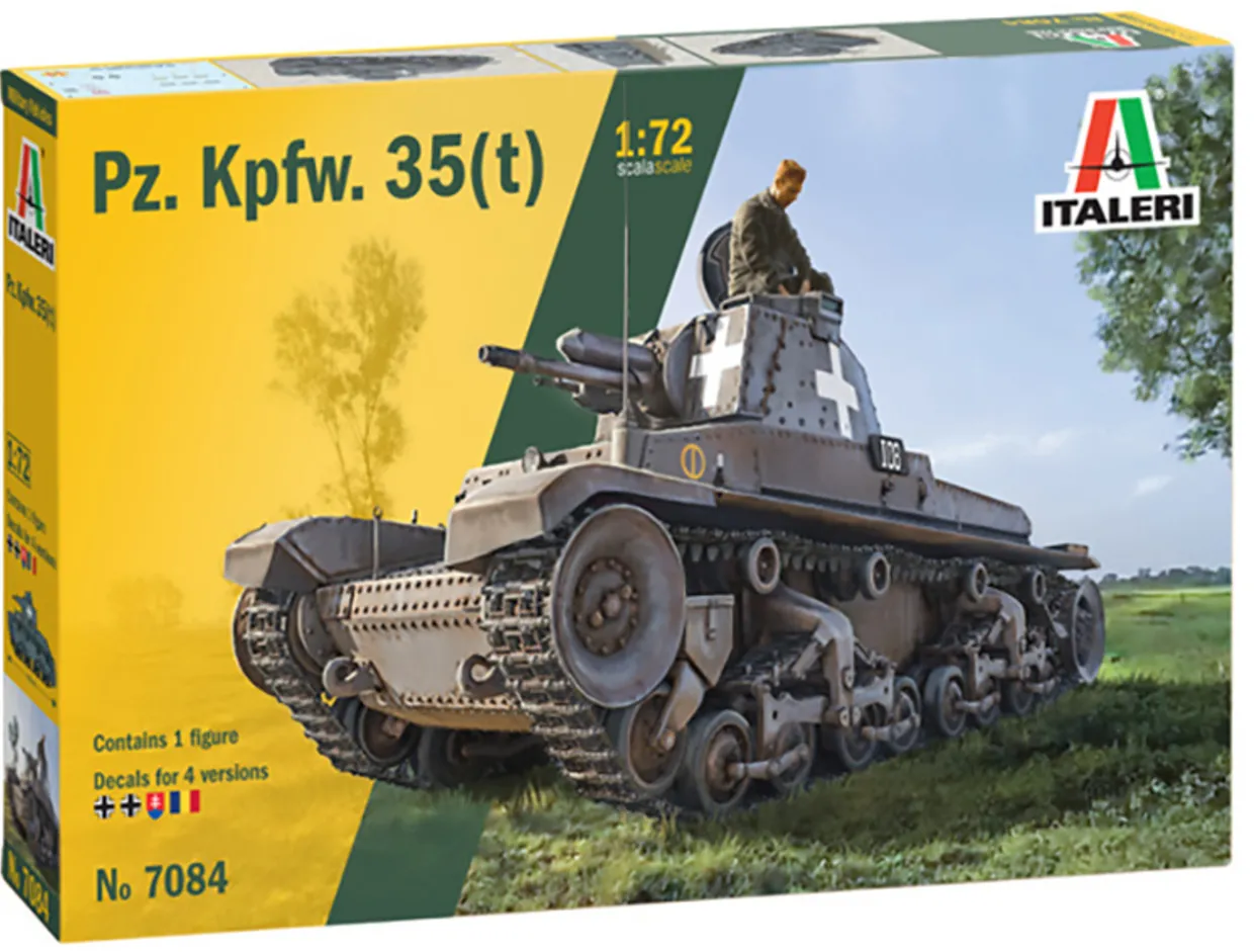 Italeri 1/72 Pz.Kpfw.35(t) Panzer Model Kit