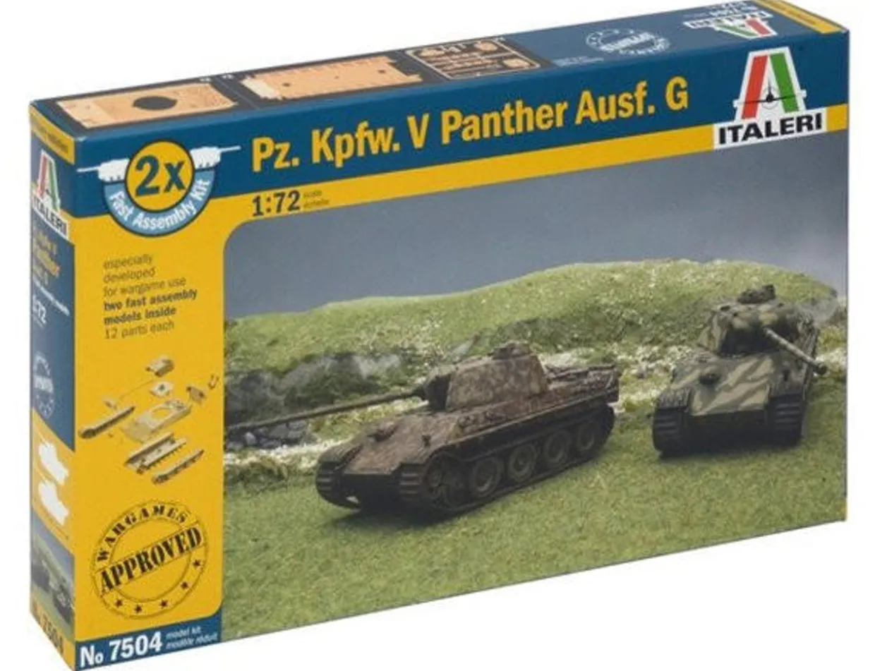 Italeri 1/72 Pz.Kpfw.V Ausf.G Panther Fast Assembly Model Kit