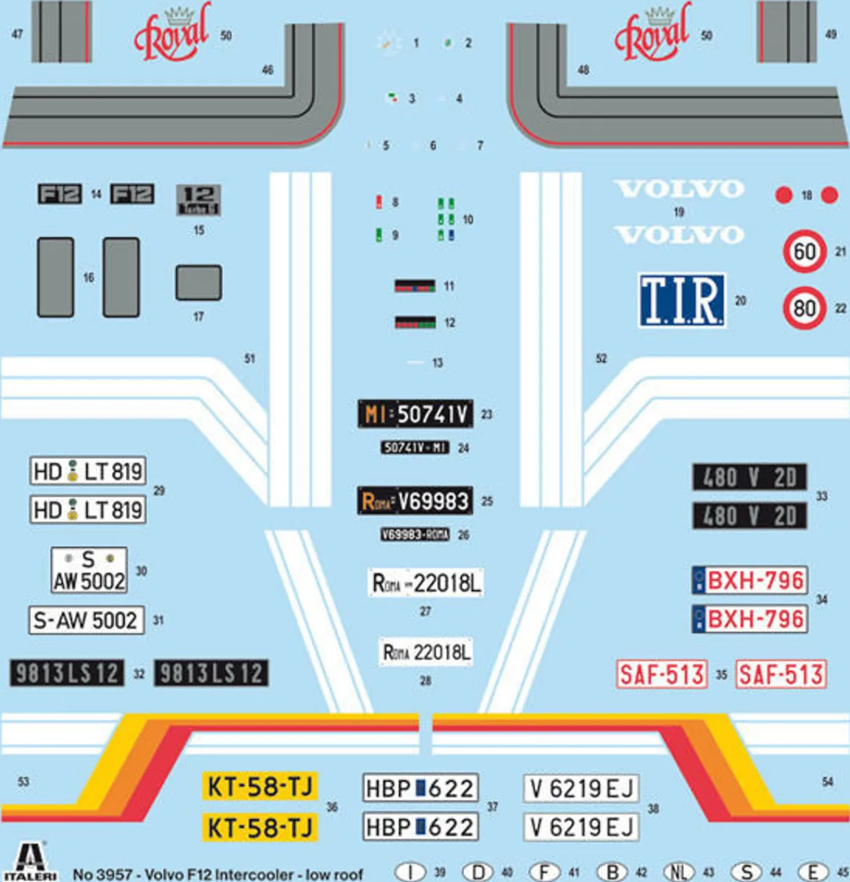 Italeri 1/24 Volvo F12 Intercooler Low Roof Model