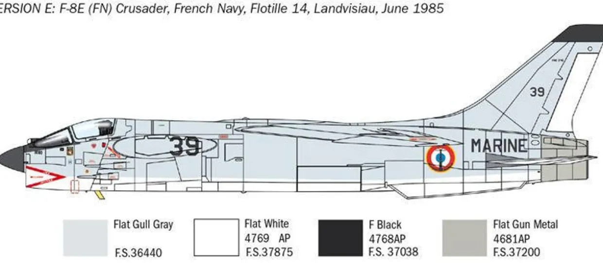 Italeri 1/72 Vought F-8E Crusader