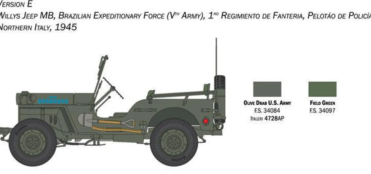 Italeri 1/24 Willys Jeep 80th Anniversary