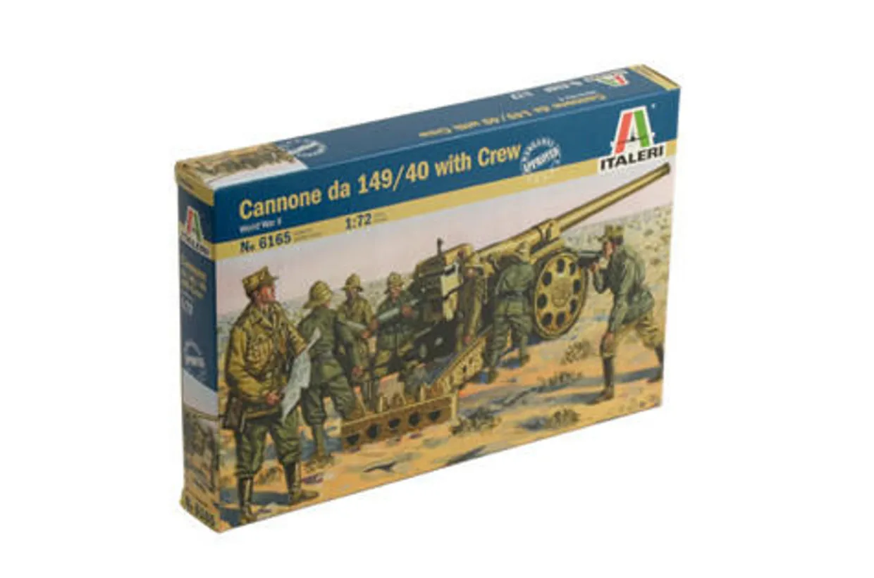 Italeri 1/72 WWII Italian Cannon 149/40 with Crew