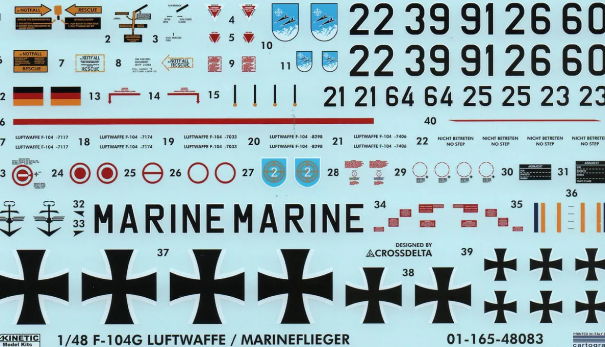 Kinetic 1/48 Lockheed F-104G Starfighter Model Kit