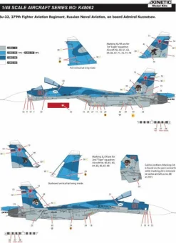 Kinetic 1/48 Sukhoi Su-33 Sea Flanker D Model Kit