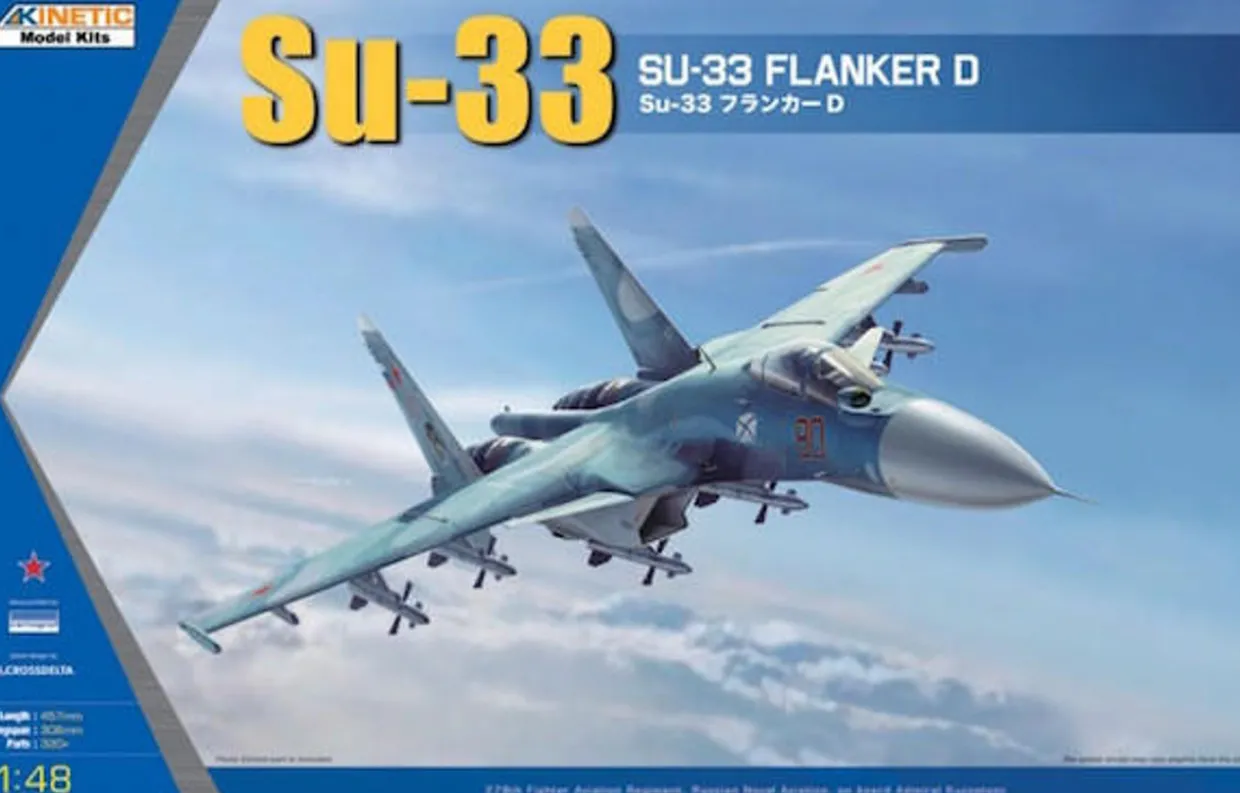 Kinetic 1/48 Sukhoi Su-33 Sea Flanker D Model Kit