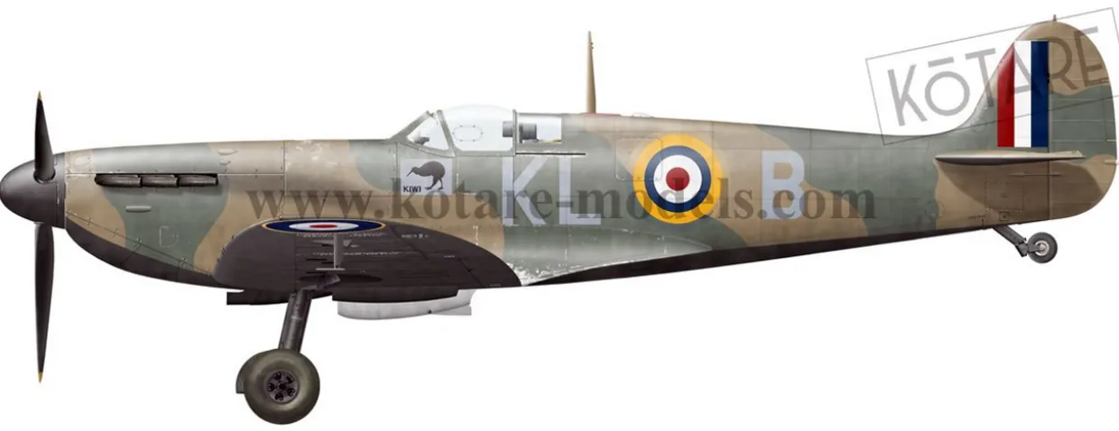 Kotare 1/32 Supermarine Spitfire Mk.Ia Mid Production Model Kit