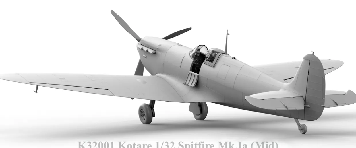 Kotare 1/32 Supermarine Spitfire Mk.Ia Mid Production Model Kit