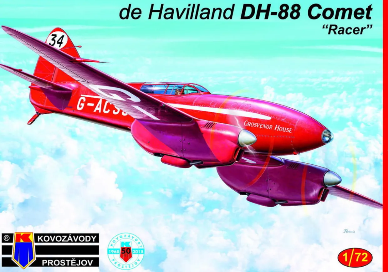 KPM 1/72 de Havilland DH-88 Comet 'Racer' Model Kit